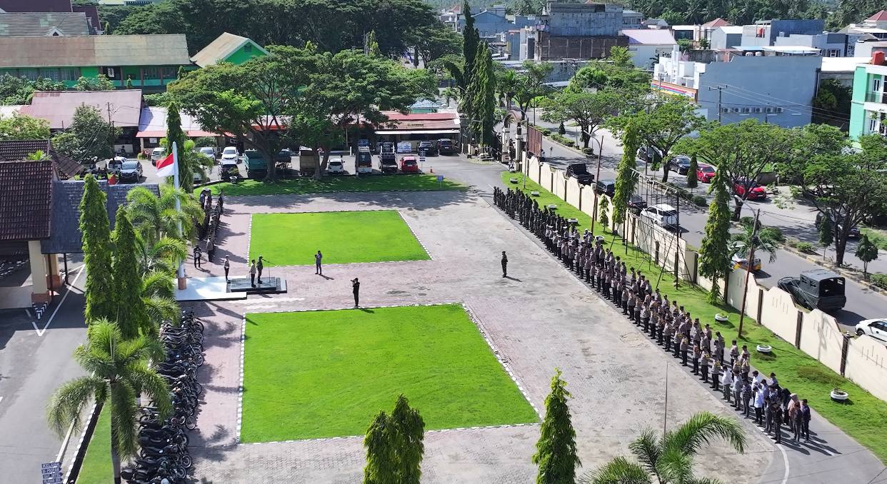 Sinergitas TNI-Polri dalam Pengamanan Idulfitri di Pinrang