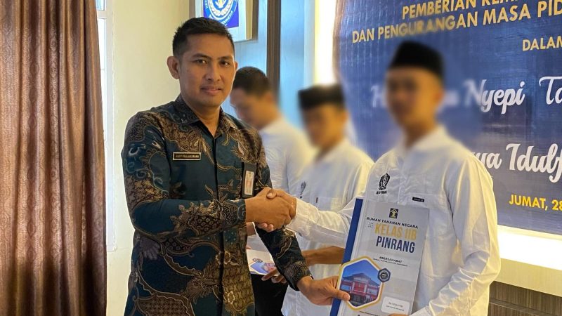 Satu Langsung Bebas, Warga Binaan Rutan Pinrang Dapat Remisi Nyepi dan Idulfitri 2025