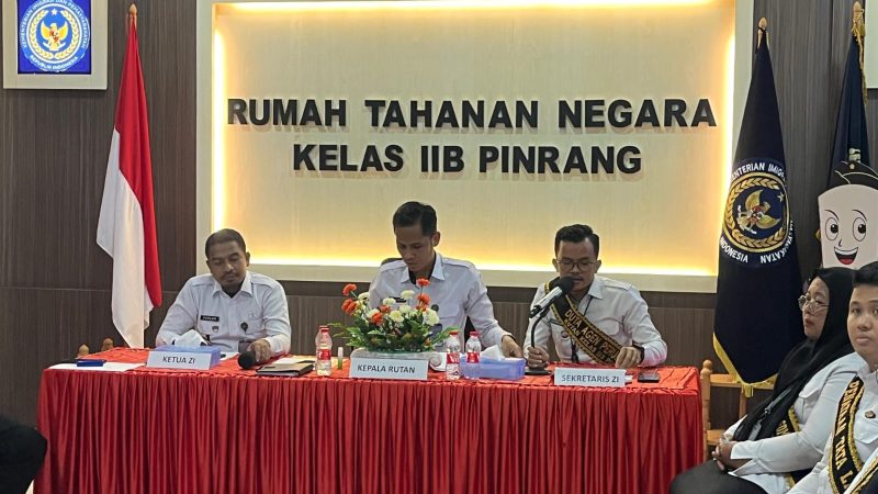 Menuju WBBM 2025, Rutan Pinrang Ikuti Desk Evaluasi dari Tim Penilai Internal Itjen Kemenimipas