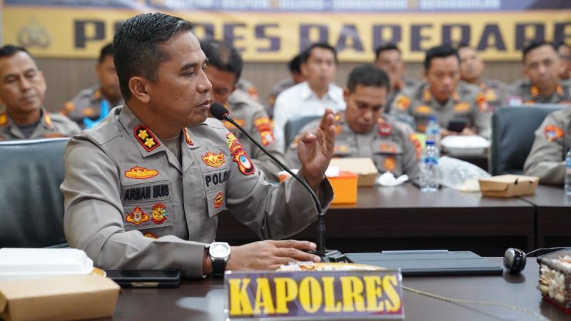 Kapolres Parepare Tegaskan Penindakan Premanisme dan Pemberantasan Penyakit Masyarakat