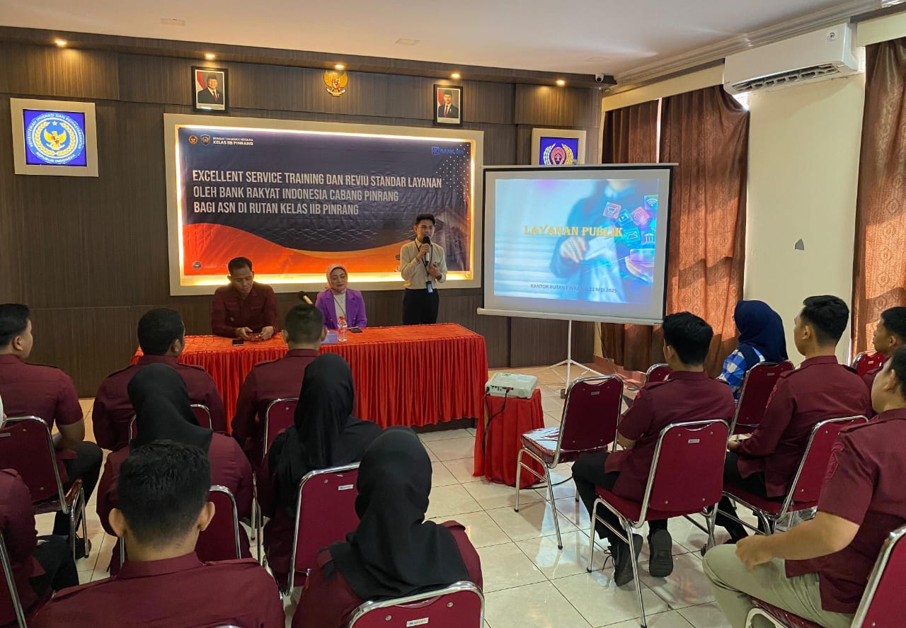 Rutan Pinrang Gelar Excellent Service Training dan Reviu Standar Layanan