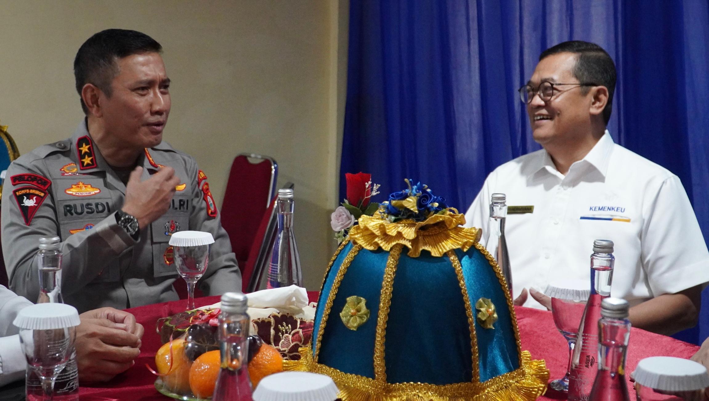 Kanwil DJP Sulselbartra Perkuat Sinergitas Strategis bersama Polda Sulsel