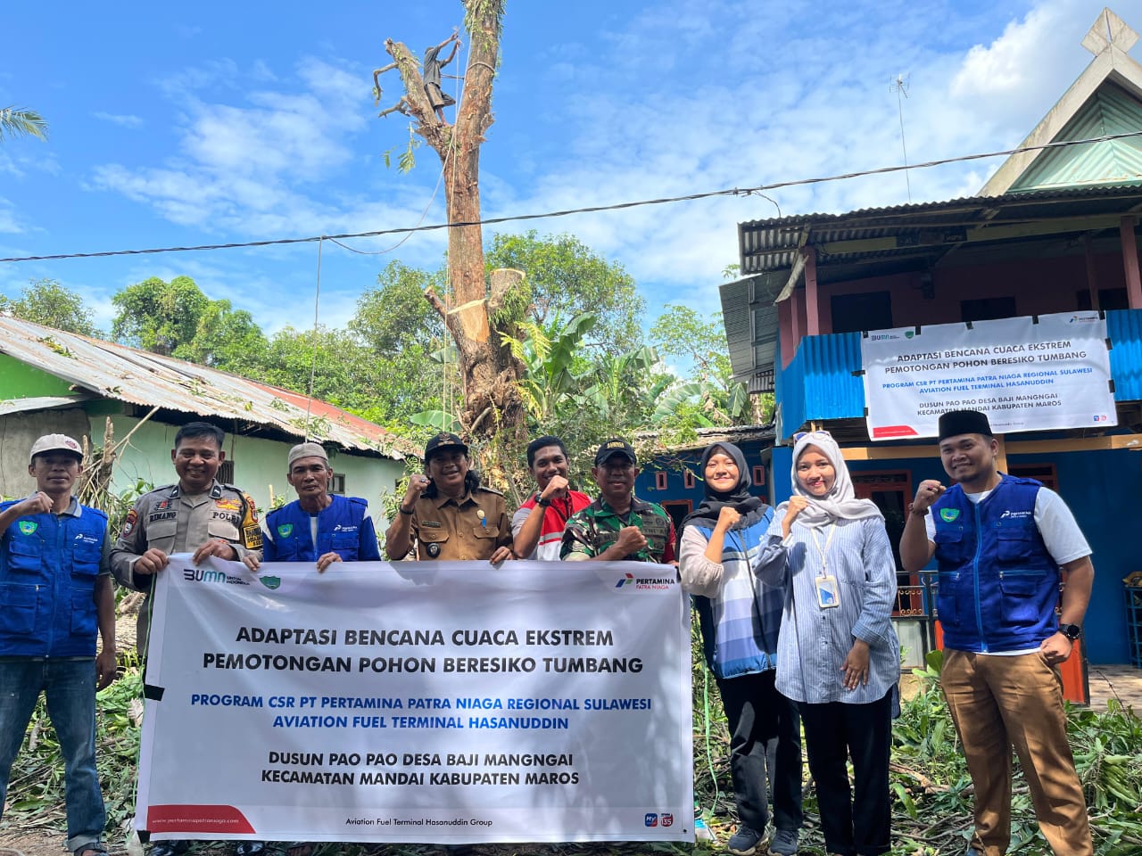 Dukung Adaptasi Iklim, Pertamina Sulawesi Laksanakan Program Desa Tangguh Bencana di Maros