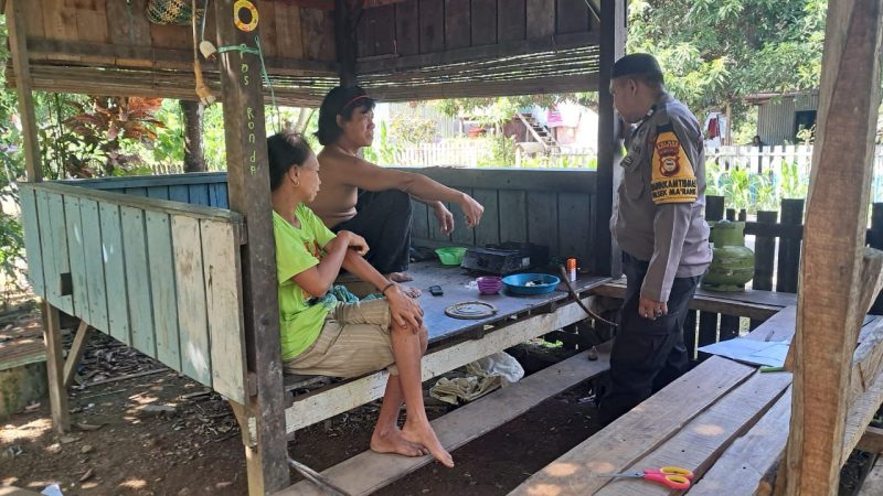 Bhabinkamtibmas Polsek Ma’rang Jaga Silaturahmi dengan Warga Binaan