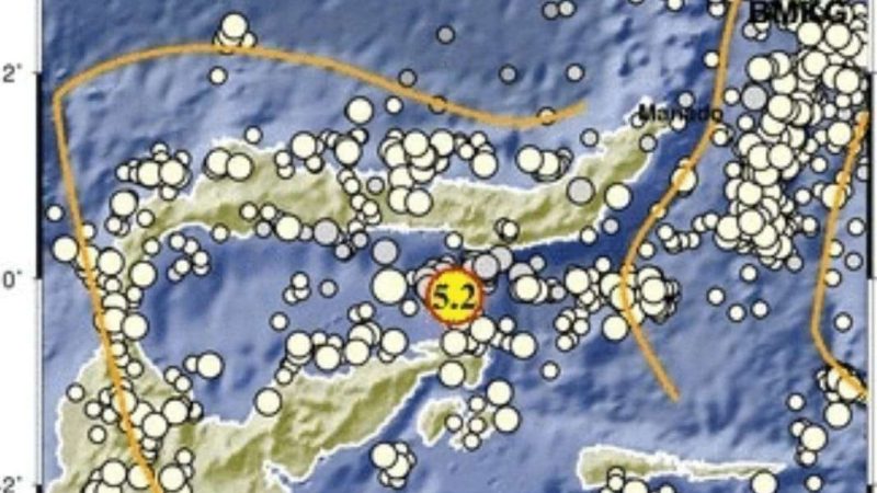 Banggai Sulawesi Tengah Diguncang Gempa 5,2 Magnitudo