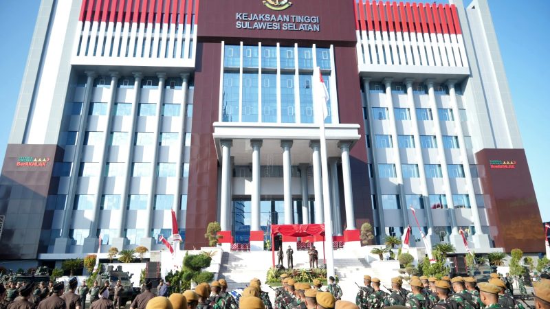 Kejaksaan Sulsel Mulai Dikawal 30 Personel TNI Baret Cokelat