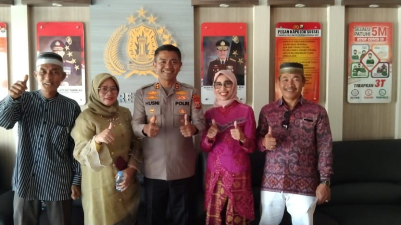 Perkuat Sinergi Kamtibmas, Lembaga Adat Labakkang Silaturahmi dengan Polres Pangkep