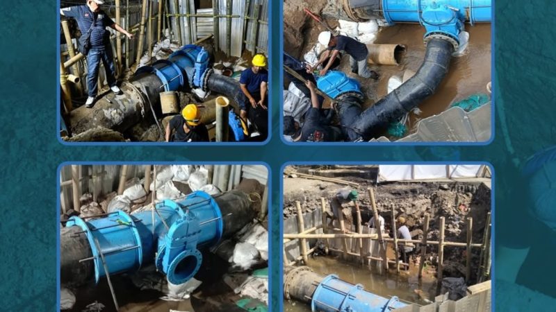Pengerjaan Pipa Selesai, PDAM Janjikan Suplai Air Berangsur Normal
