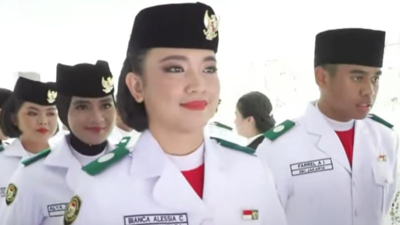 Bianca Allessia Ditunjuk Jadi Pembawa Baki Bendera Pusaka, Berikut Formasinya