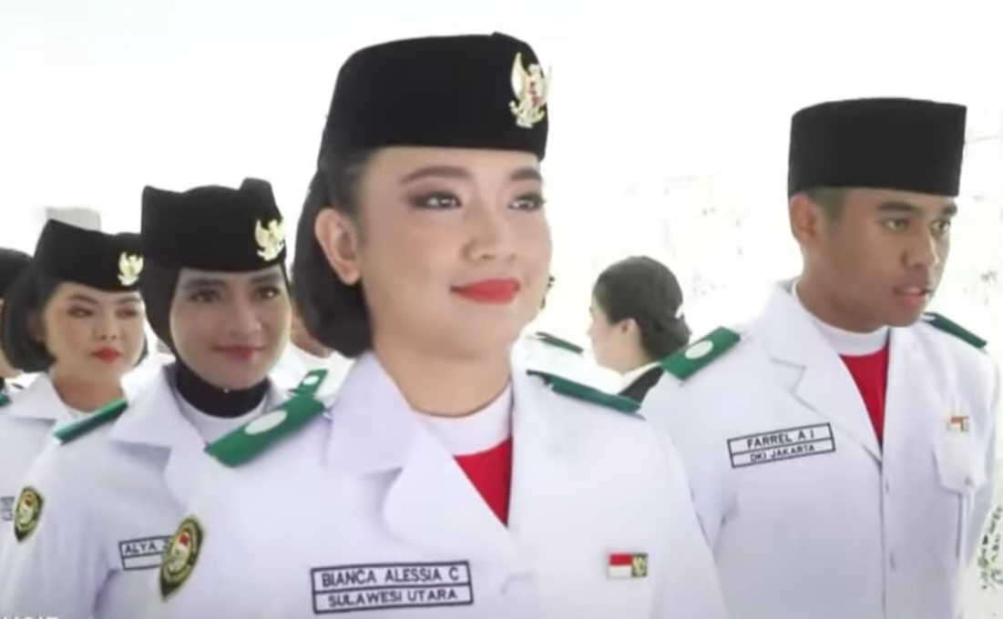 Bianca Allessia Ditunjuk Jadi Pembawa Baki Bendera Pusaka, Berikut Formasinya
