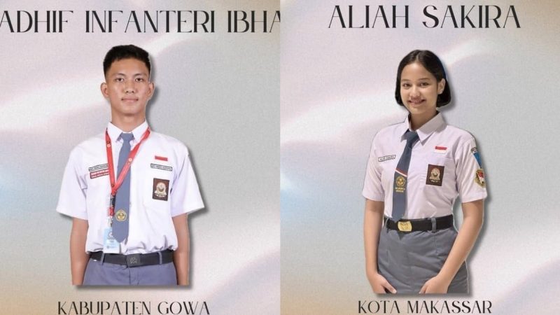 Ini 2 Pelajar Sulsel yang Bakal Bertugas Pada Pengibaran Bendera di Istana