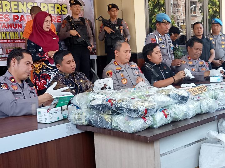 Polres Parepare Gagalkan Penyelundupan 44 Kilogram Sabu