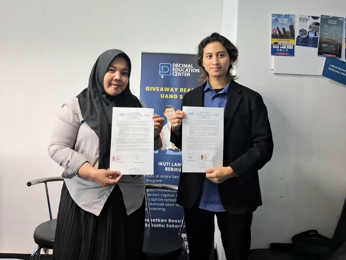 PT Decimal Education Center Teken MoU dengan EYSA Language Center
