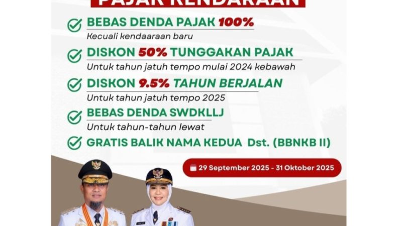 Pembebasan Denda PKB, Hingga Diskon Pajak Jatuh Tempo Diberlakukan Pemprov Sulsel