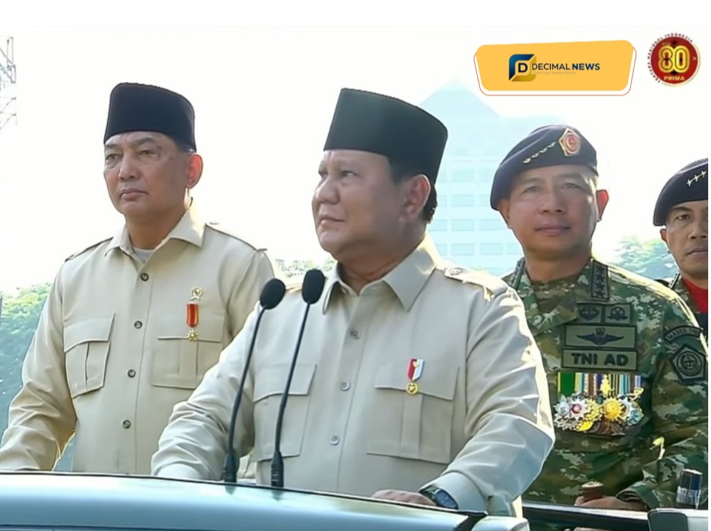 HUT TNI ke-80, Presiden Prabowo: Terimakasih Pengabdian Mu