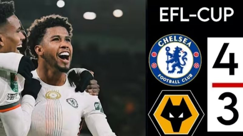 Drama 7 Gol Kontra Wolverhampton, Chelsea ke Perempat Final Carabao Cup