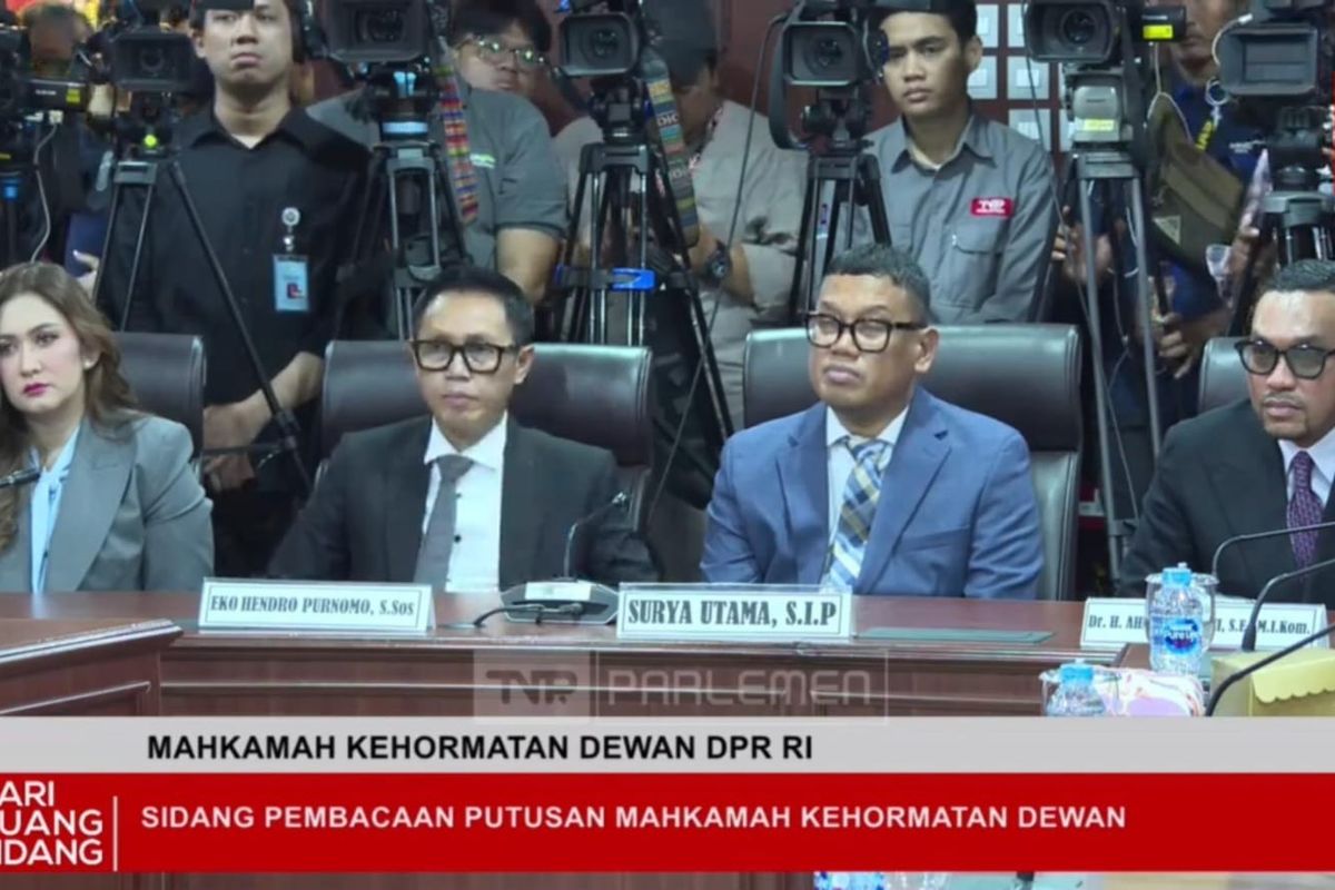 MKD Putuskan Eko-Nafa Urbach, Sahroni Bersalah, Adies dan Uya Kuya Tidak!