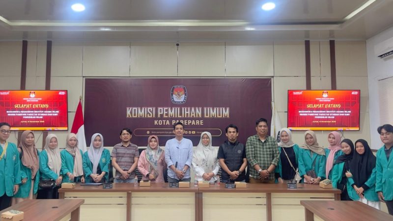 KPU Parepare Terima Kunjungan Mahasiswa IAIN
