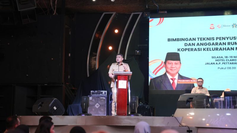 Wali Kota Makassar Buka Bimtek Koperasi Merah Putih, Tekankan Integritas Pengurus