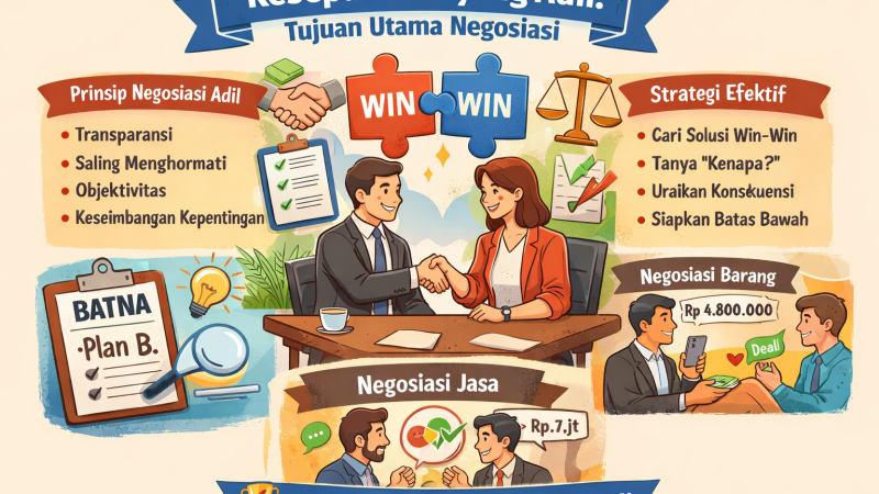7 Mindset Negosiasi Orang Sukses, Kesepakatan yang Adil Jadi Kunci