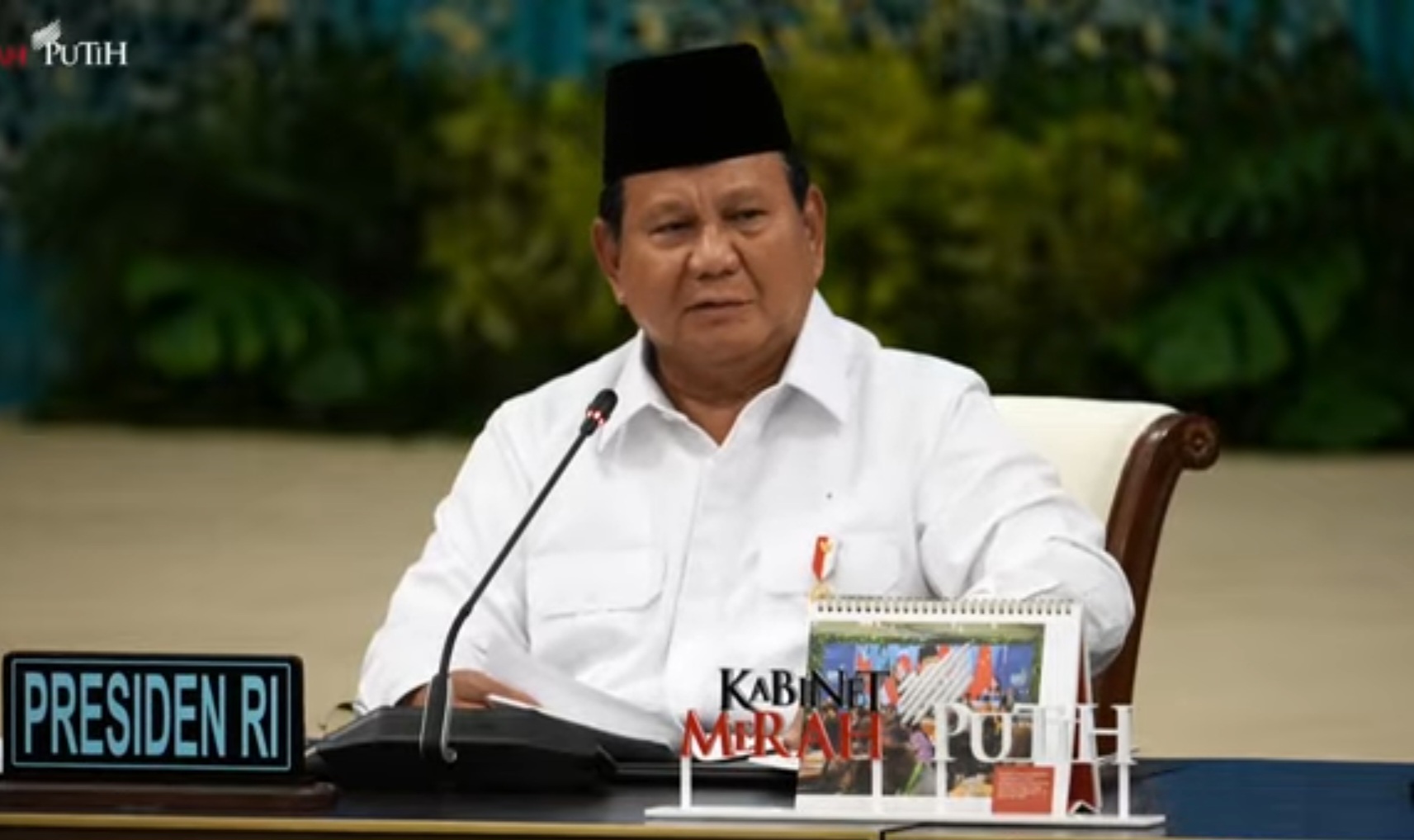 Sidang Kabinet, Presiden Prabowo Sebut Ada Kelompok Anti Indonesia Kuat