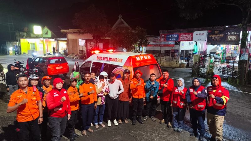 Hujan, Gelap, dan Arus Deras: Aksi Heroik BPBD Makassar Selamatkan 13 Warga dari Banjir Bandang Jeneberang