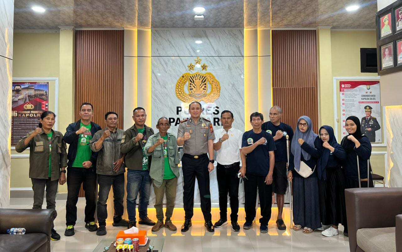 LSM Lingkar Hijau Audiensi Kapolres Parepare, Bahas Berbagai Isu