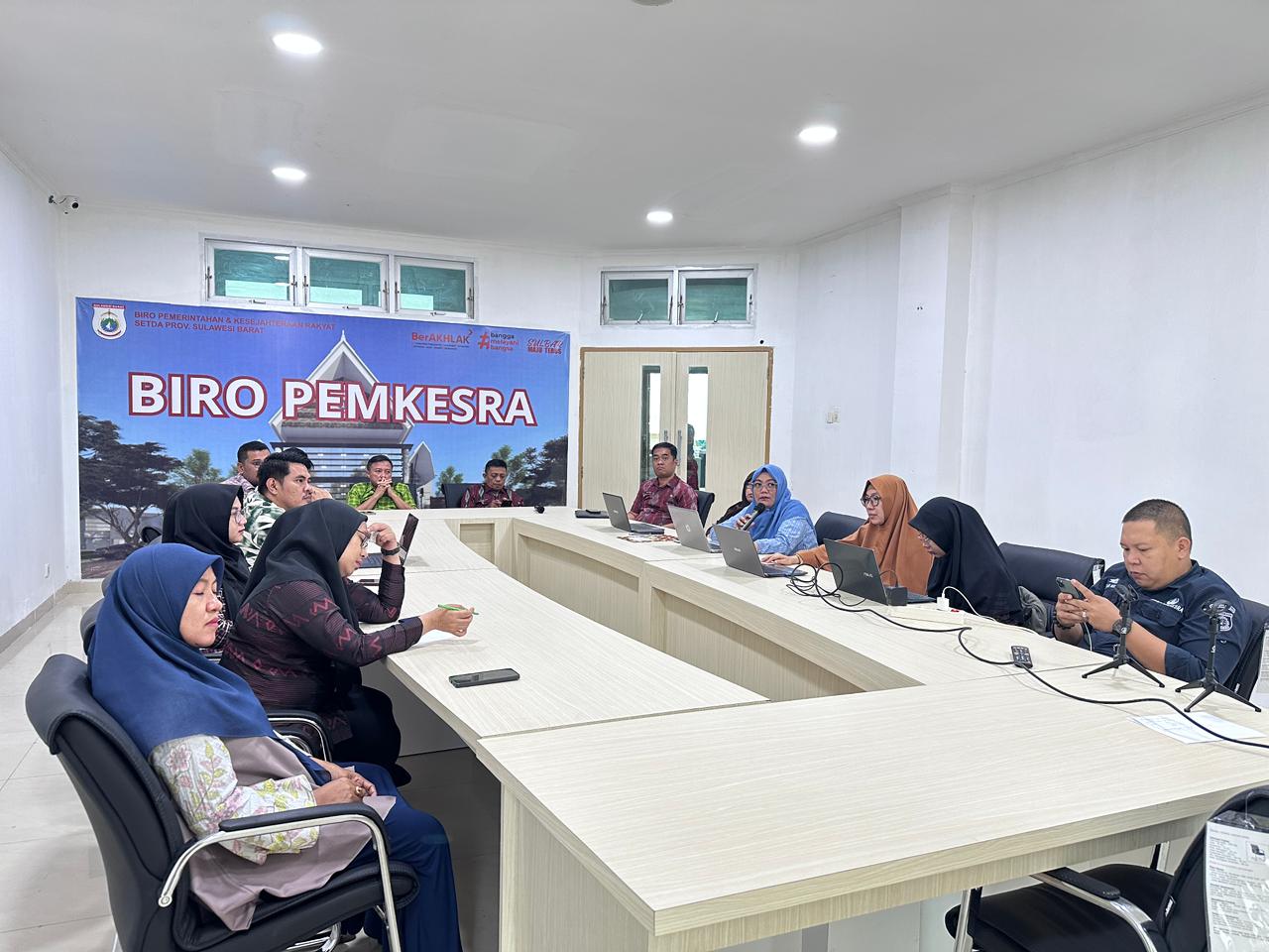 Pemkesra Sulbar Gelar Rapat Tim Penyusun Laporan Keterangan Pertanggungjawaban