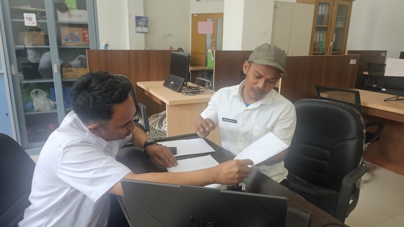 Tingkatkan Kepatuhan Pengadaan, Pengelola BMD Biro Organisasi Setda Sulbar Konsultasi RUP di Biro Barjas