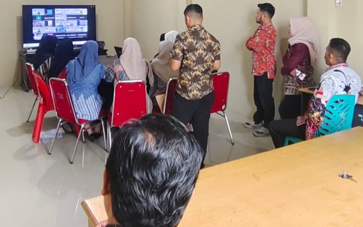 Adaptif dan Profesional, UPTD Samsat Polman Ikuti Webinar Layanan Kepegawaian BKPSDM Sulbar