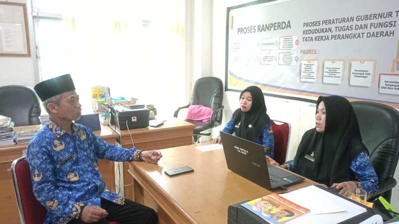 Biro Organisasi Setda Sulbar Terima Kunjungan Konsultasi Dinas Perpusip Terkait Jafung Arsiparis