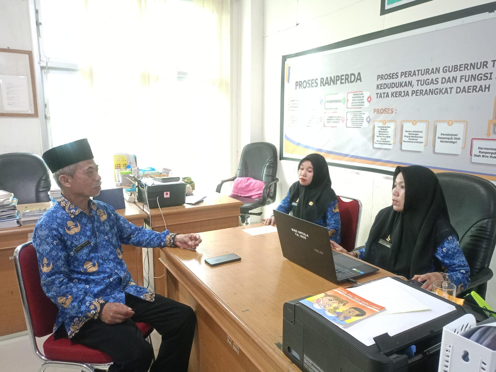 Biro Organisasi Setda Sulbar Terima Kunjungan Konsultasi Dinas Perpusip Terkait Jafung Arsiparis