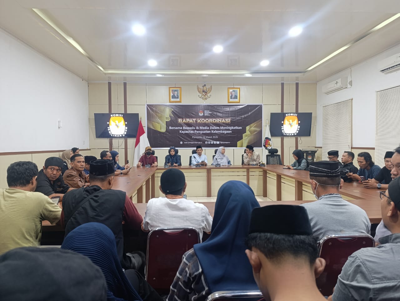 Rakor KPU Parepare Libatkan Bawaslu dan Media, Fokus Penguatan Kapasitas Kelembagaan Demokrasi