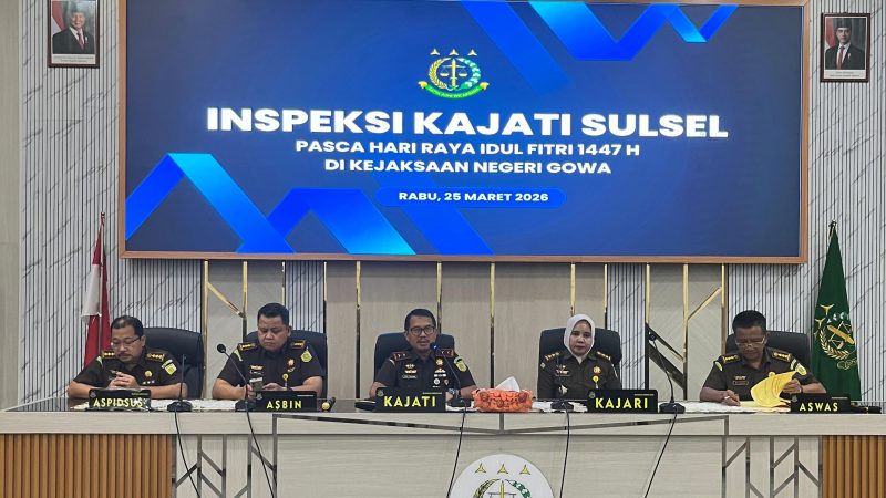 Kajati Sulsel Sidak Kejari Gowa Hari Pertama Pasca Libur Ramadhan