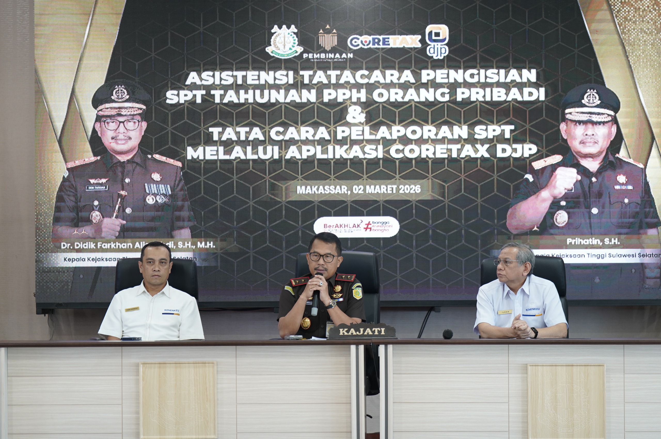 Tingkatkan Kepatuhan Pajak Kejati Sulsel Sosialisasi Pelaporan SPT Tahunan melalui Sistem Coretax