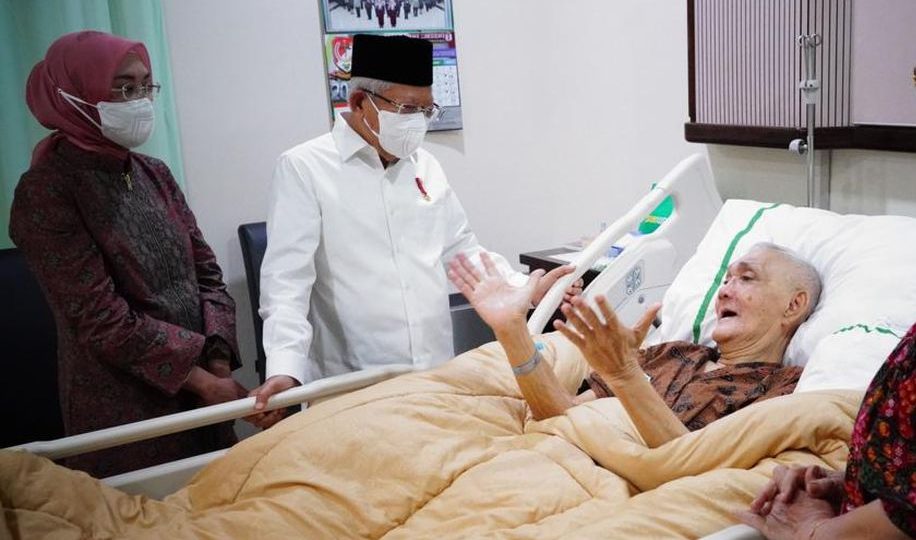 Try Sutrisno Tutup Usia 90 Tahun, Ma’ruf Amin Hadiri Salat Jenazah di Masjid Sunda Kelapa