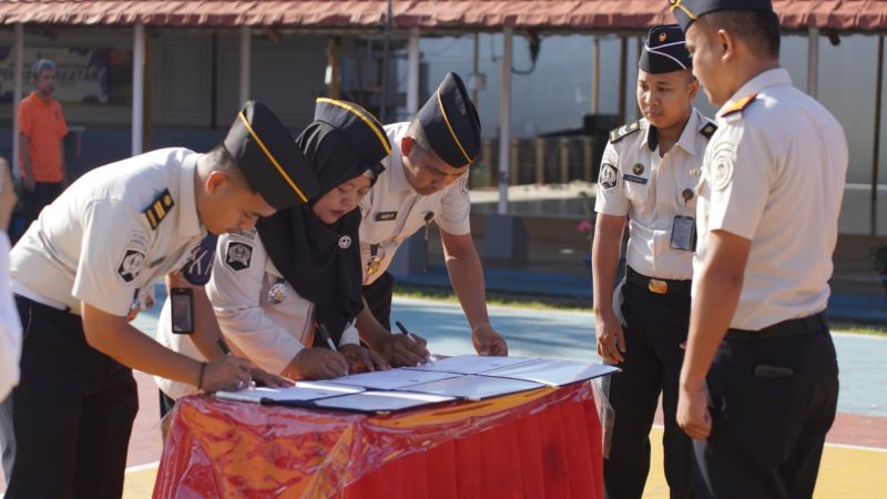 Jaga Integritas, Rutan Pinrang Gelar Apel Ikrar Bebas Narkoba dan Handphone