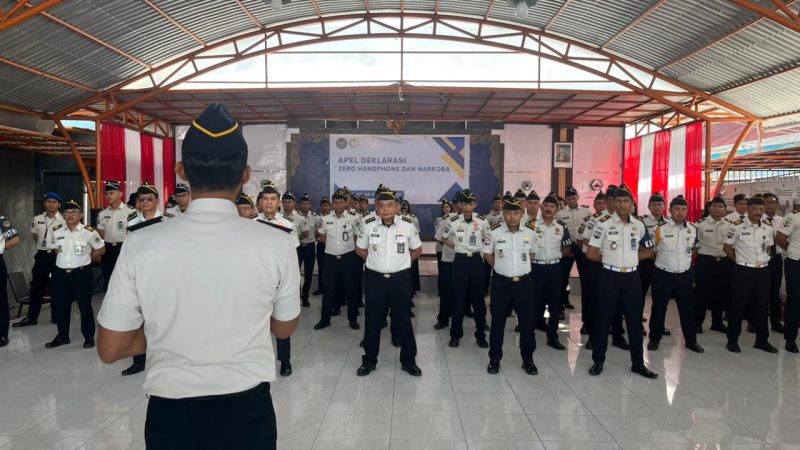 Lapas Parepare Gelar Apel Deklarasi Perang terhadap Narkoba dan Handphone