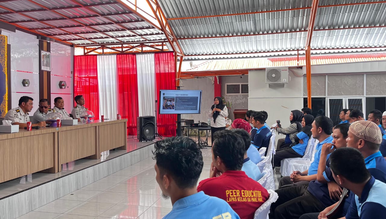 Kanwil Ditjenpas Sulsel Gelar Sosialisasi Pemenuhan Hak WBP di Lapas Parepare