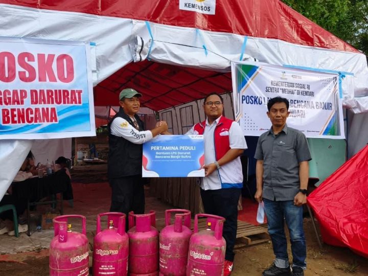 Pertamina Sulawesi Salurkan Bantuan Tanggap Darurat untuk Korban Banjir di Kendari