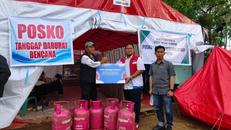 Pertamina Sulawesi Salurkan Bantuan Tanggap Darurat untuk Korban Banjir di Kendari