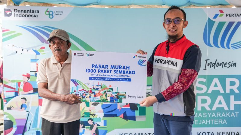 Pertamina Sulawesi Distribusikan 1.000 Paket Sembako Bersubsidi untuk Warga Kendari