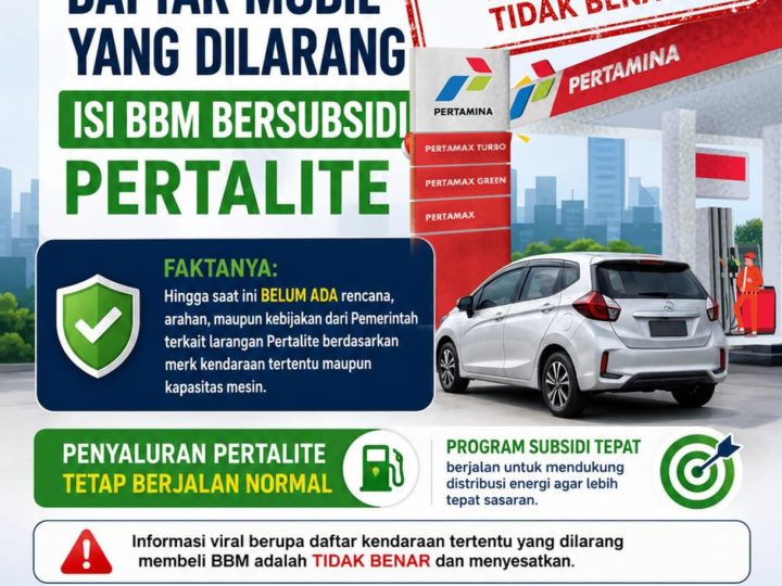 Pertamina Tegaskan Informasi dan Narasi Larangan Pertalite untuk Kendaraan Merk Tertentu per 1 Juni 2026 Tidak Benar