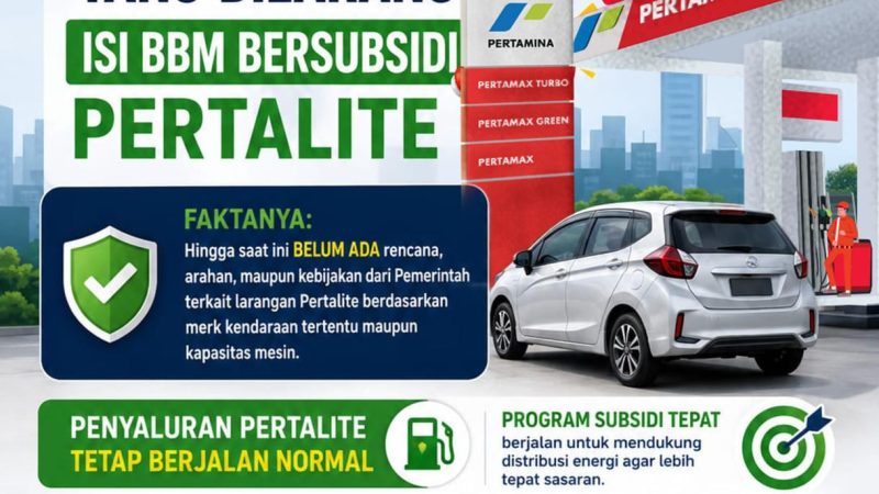 Pertamina Tegaskan Informasi dan Narasi Larangan Pertalite untuk Kendaraan Merk Tertentu per 1 Juni 2026 Tidak Benar