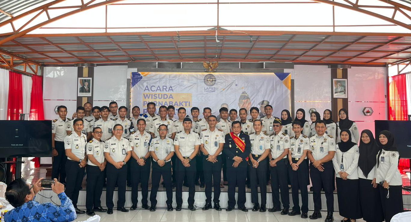Lapas Parepare Gelar Wisuda Purnabakti-Pelepasan Pindah Tugas Pegawai