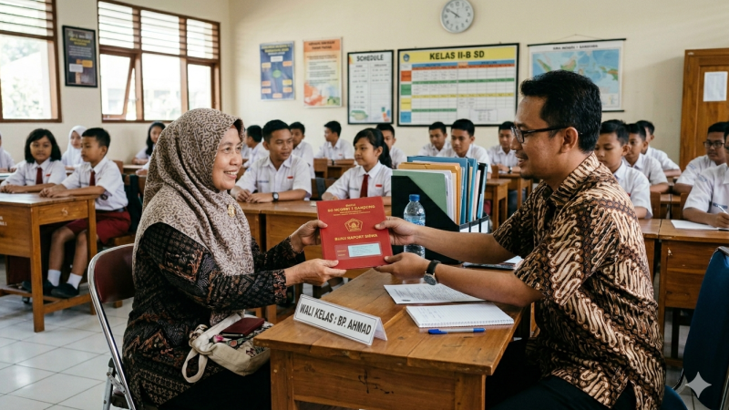 Besok Ambil Rapor Anak Jangan Langsung Pulang, Ini Daftar Pertanyaan Orang Tua Untuk Wali Kelas