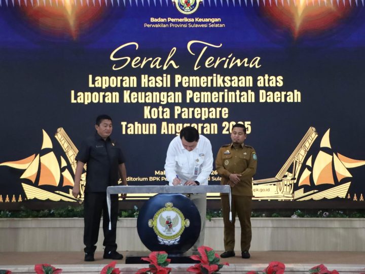 Terima Opini WTP dari BPK, Pemkot Parepare Tegaskan Komitmen Transparansi Anggaran