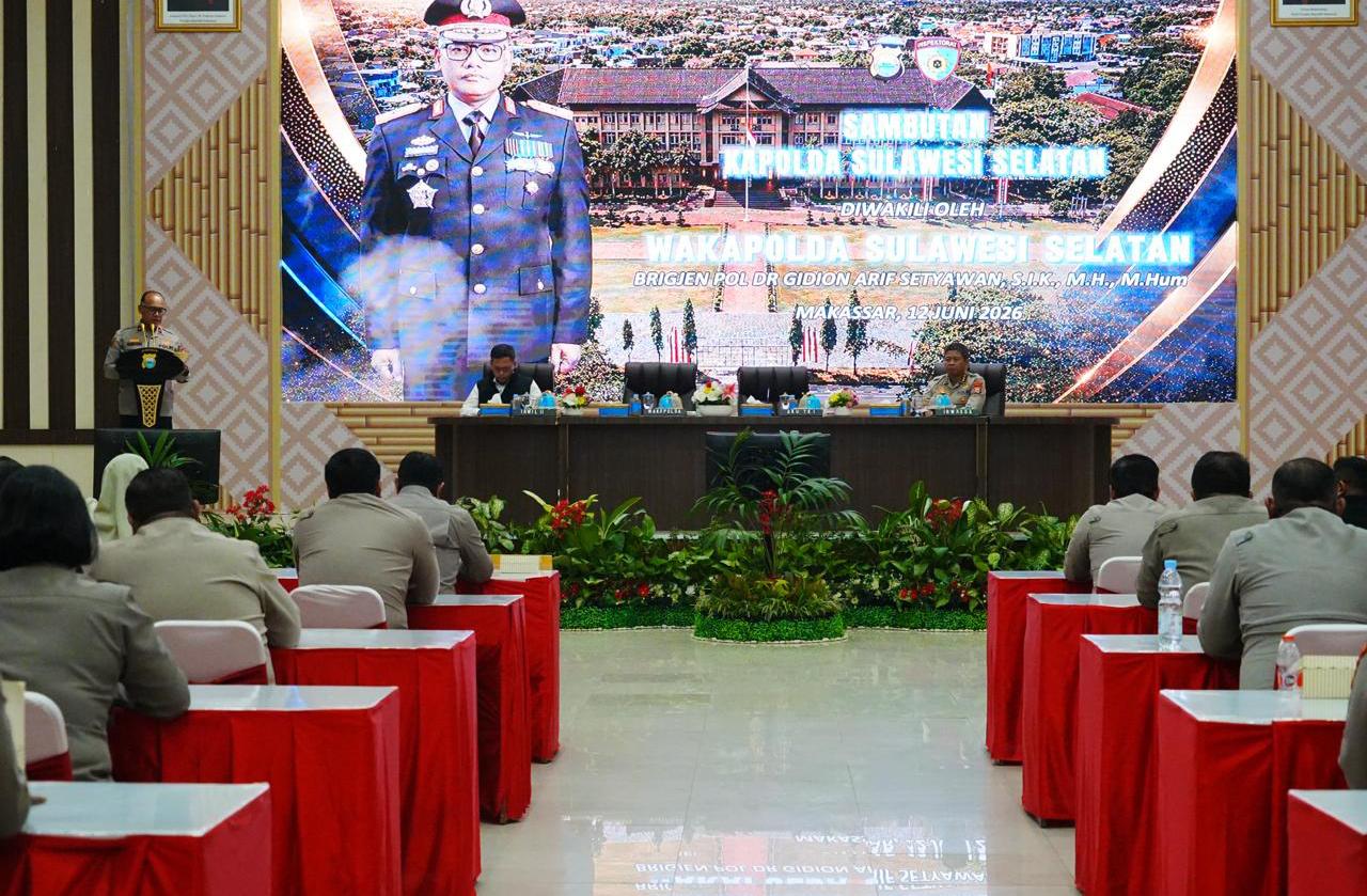 Wakapolda Sulsel Hadiri Taklimat Akhir Audit Kinerja Itwasum Polri Tahap II 2026