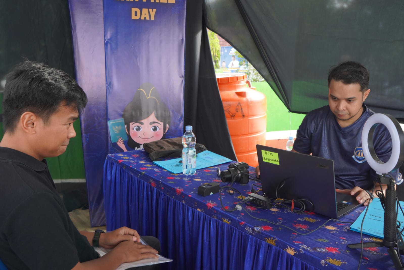 Hari Libur, Imigrasi Parepare Gelar Pelayanan Paspor Minggu Ceria di Lapangan Andi Makkasau