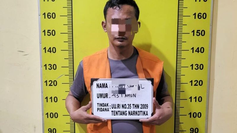 Simpan 506 Gram Sabu, Pria 43 Tahun Dibekuk Satresnarkoba Polres Deli Serdang